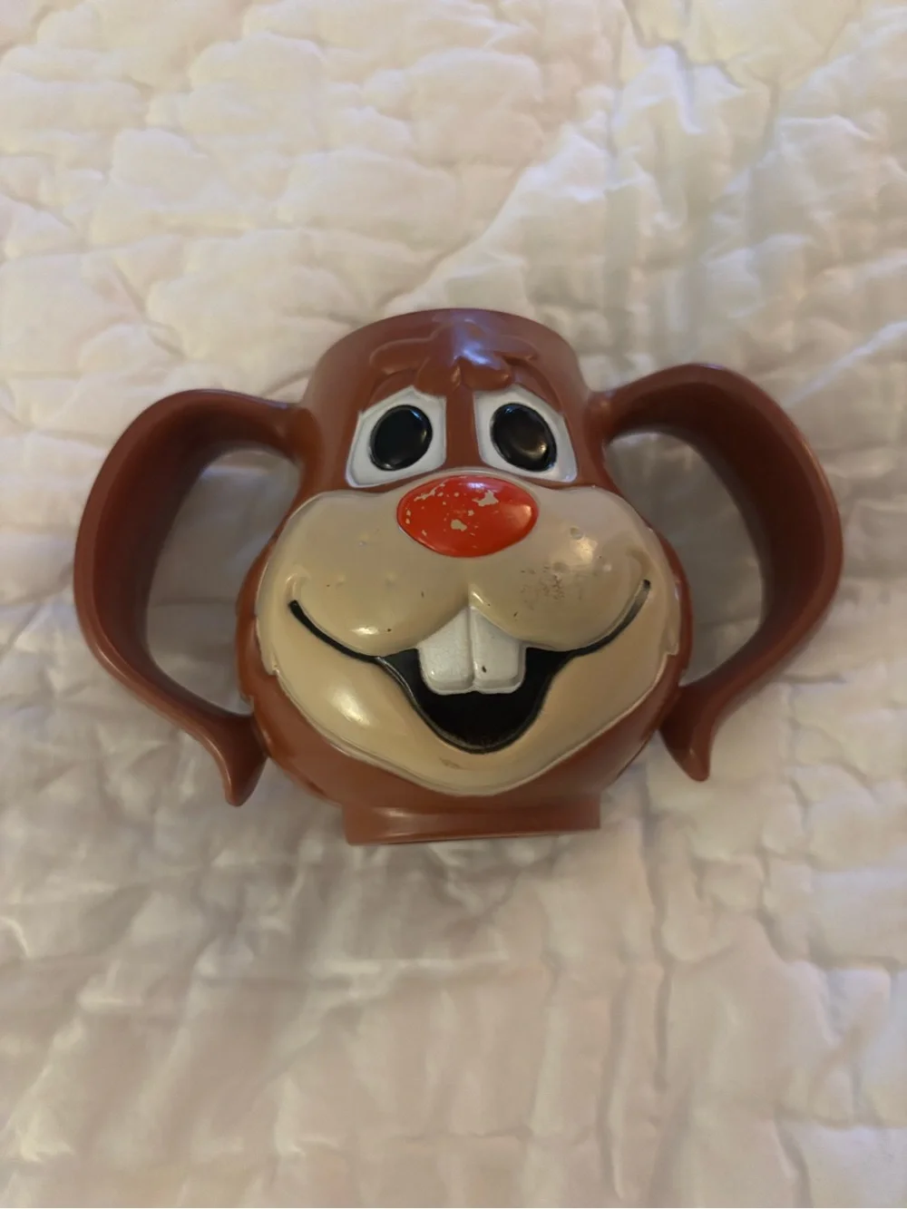 Vintage Nestle Quick Bunny Mug with Ears and Smile